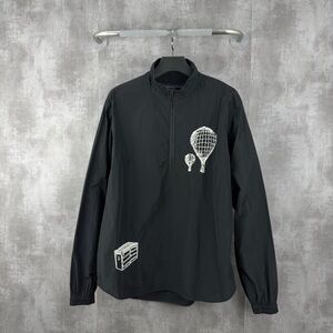 ❌sold❌Authentic Louis Vuitton Black Half-Zip Windbreaker with White Balloon